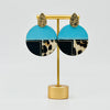 Load image into Gallery viewer, Blue Earrings, Light Weight Earrings, Western  Earrings, cow fur