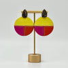 Load image into Gallery viewer, Yellow earrings, lightweight colorful earrings, statement earrings, summer colors earrings, 