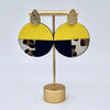 Load image into Gallery viewer, Yellow and black combination, western Yellow, Yellow western earrings, 
